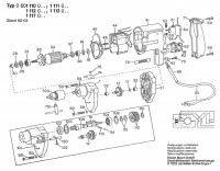 Bosch 0 601 111 046 Drill 220 V / GB Spare Parts
